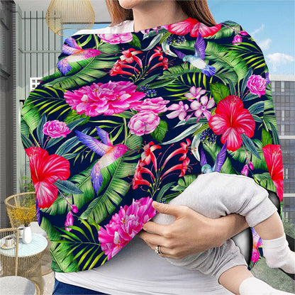 Hawaiian Tropical Birds Pattern Print Baby Seat Cover