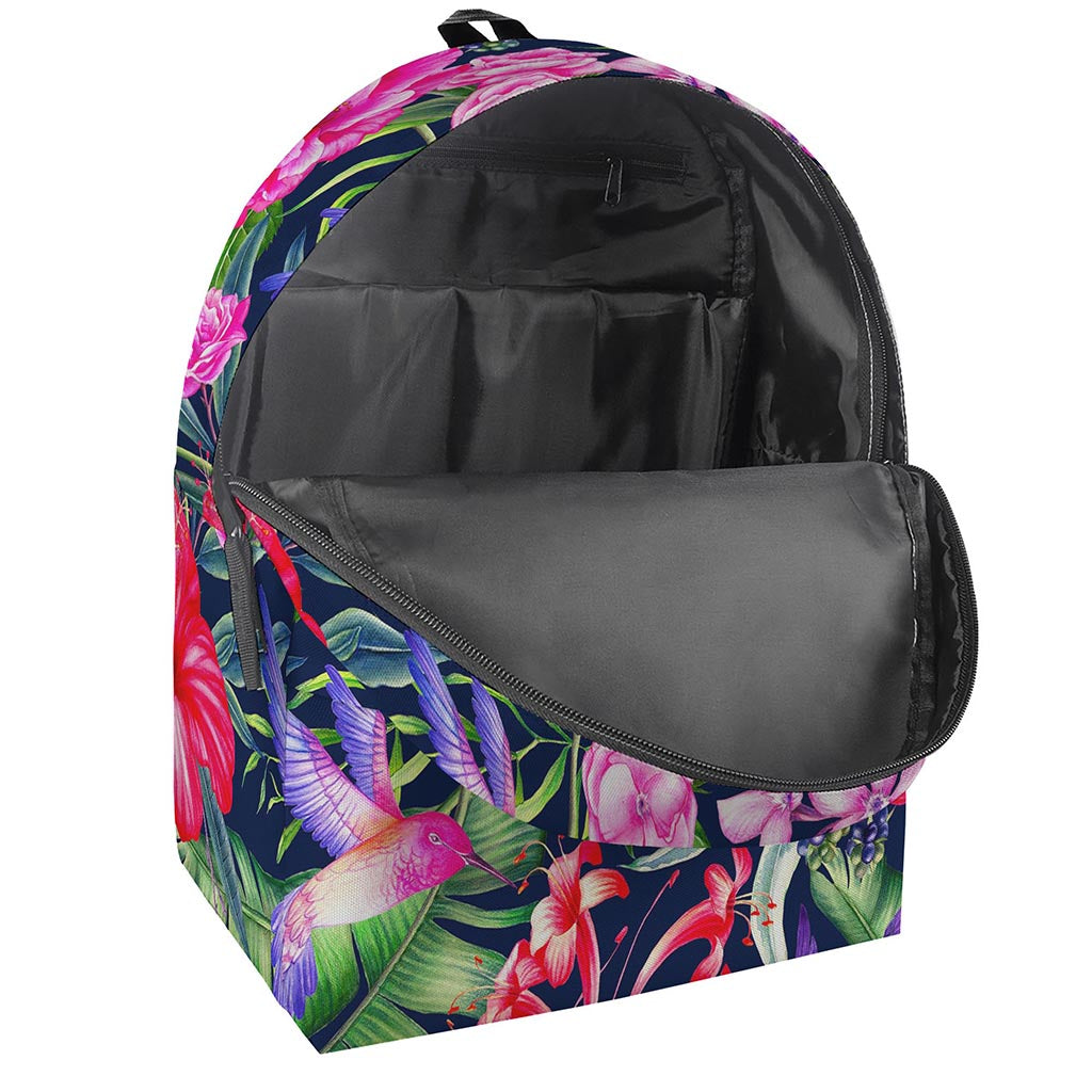 Hawaiian Tropical Birds Pattern Print Backpack