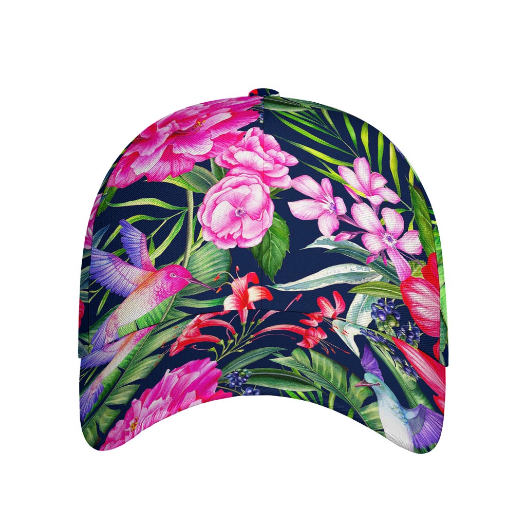 Hawaiian Tropical Birds Pattern Print Baseball Cap