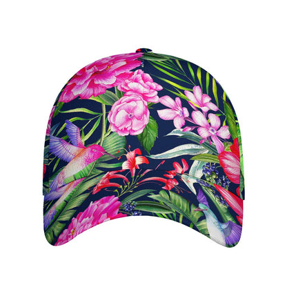 Hawaiian Tropical Birds Pattern Print Baseball Cap