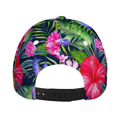 Hawaiian Tropical Birds Pattern Print Baseball Cap
