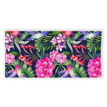 Hawaiian Tropical Birds Pattern Print Beach Towel