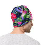 Hawaiian Tropical Birds Pattern Print Beanie