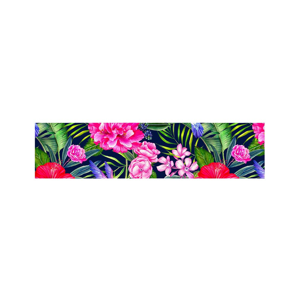 Hawaiian Tropical Birds Pattern Print Bed Runner