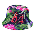 Hawaiian Tropical Birds Pattern Print Bucket Hat