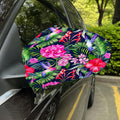 Hawaiian Tropical Birds Pattern Print Car Side Mirror Covers
