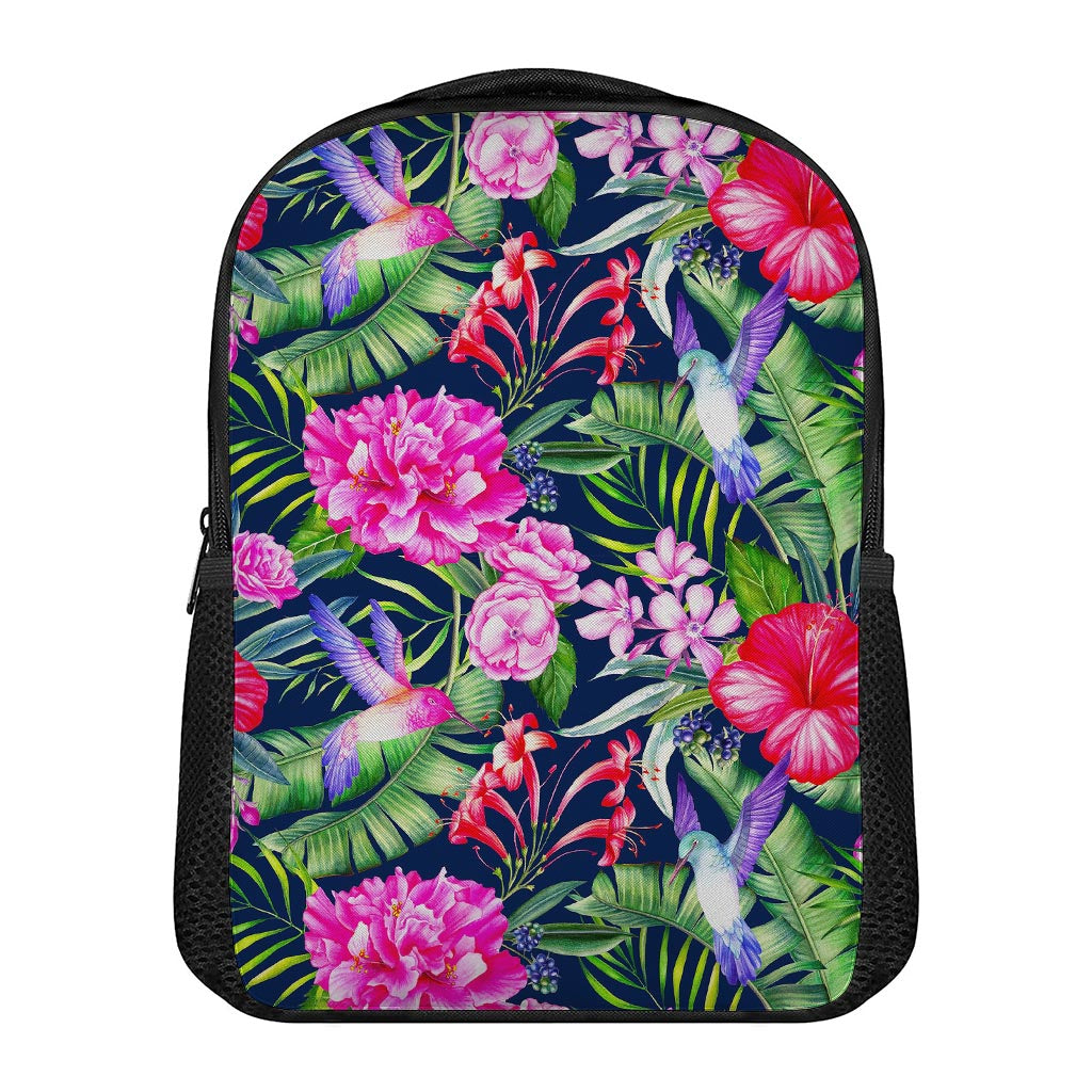Hawaiian Tropical Birds Pattern Print Casual Backpack