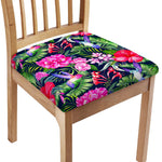 Hawaiian Tropical Birds Pattern Print Chair Cushion Cover