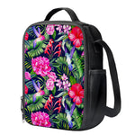 Hawaiian Tropical Birds Pattern Print Crossbody Lunch Bag