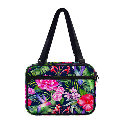 Hawaiian Tropical Birds Pattern Print Double Strap Bible Bag