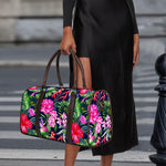Hawaiian Tropical Birds Pattern Print Duffle Bag
