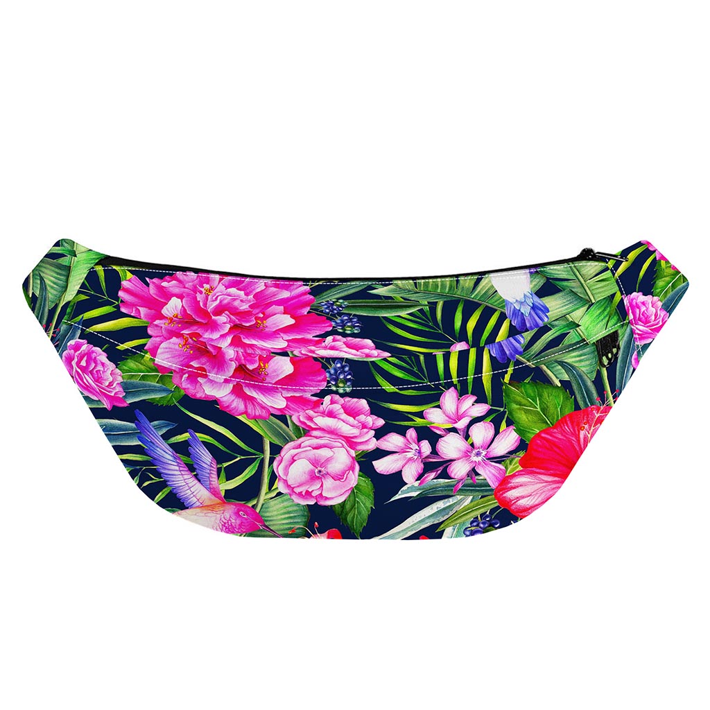 Hawaiian Tropical Birds Pattern Print Fanny Pack