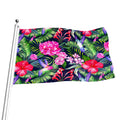 Hawaiian Tropical Birds Pattern Print Flag