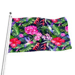 Hawaiian Tropical Birds Pattern Print Flag