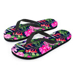 Hawaiian Tropical Birds Pattern Print Flip Flops