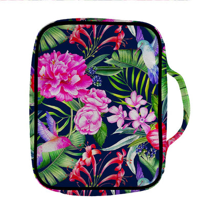 Hawaiian Tropical Birds Pattern Print Front Pocket Bible Bag