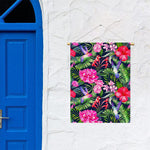 Hawaiian Tropical Birds Pattern Print Garden Flag