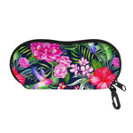 Hawaiian Tropical Birds Pattern Print Glasses Case