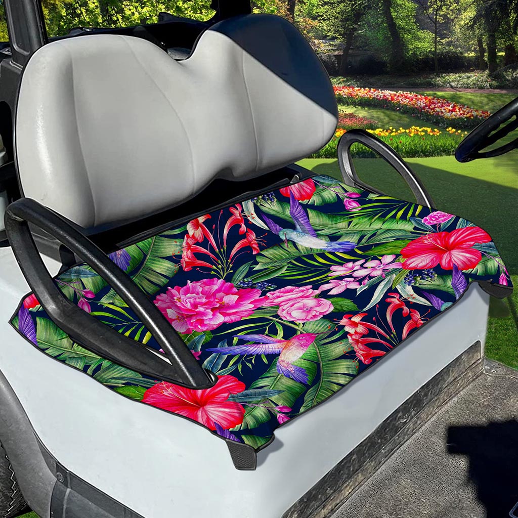 Hawaiian Tropical Birds Pattern Print Golf Cart Seat Cover