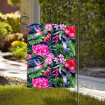 Hawaiian Tropical Birds Pattern Print House Flag