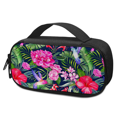 Hawaiian Tropical Birds Pattern Print Insulin Cooler Travel Case