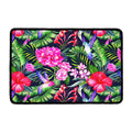 Hawaiian Tropical Birds Pattern Print Kitchen Mat