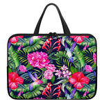 Hawaiian Tropical Birds Pattern Print Laptop Sleeve With Handle