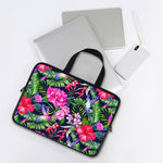 Hawaiian Tropical Birds Pattern Print Laptop Sleeve With Handle