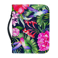 Hawaiian Tropical Birds Pattern Print Leather Bible Cover