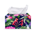 Hawaiian Tropical Birds Pattern Print Leather Tissue Box Cover