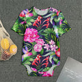 Hawaiian Tropical Birds Pattern Print Men's Bodysuit