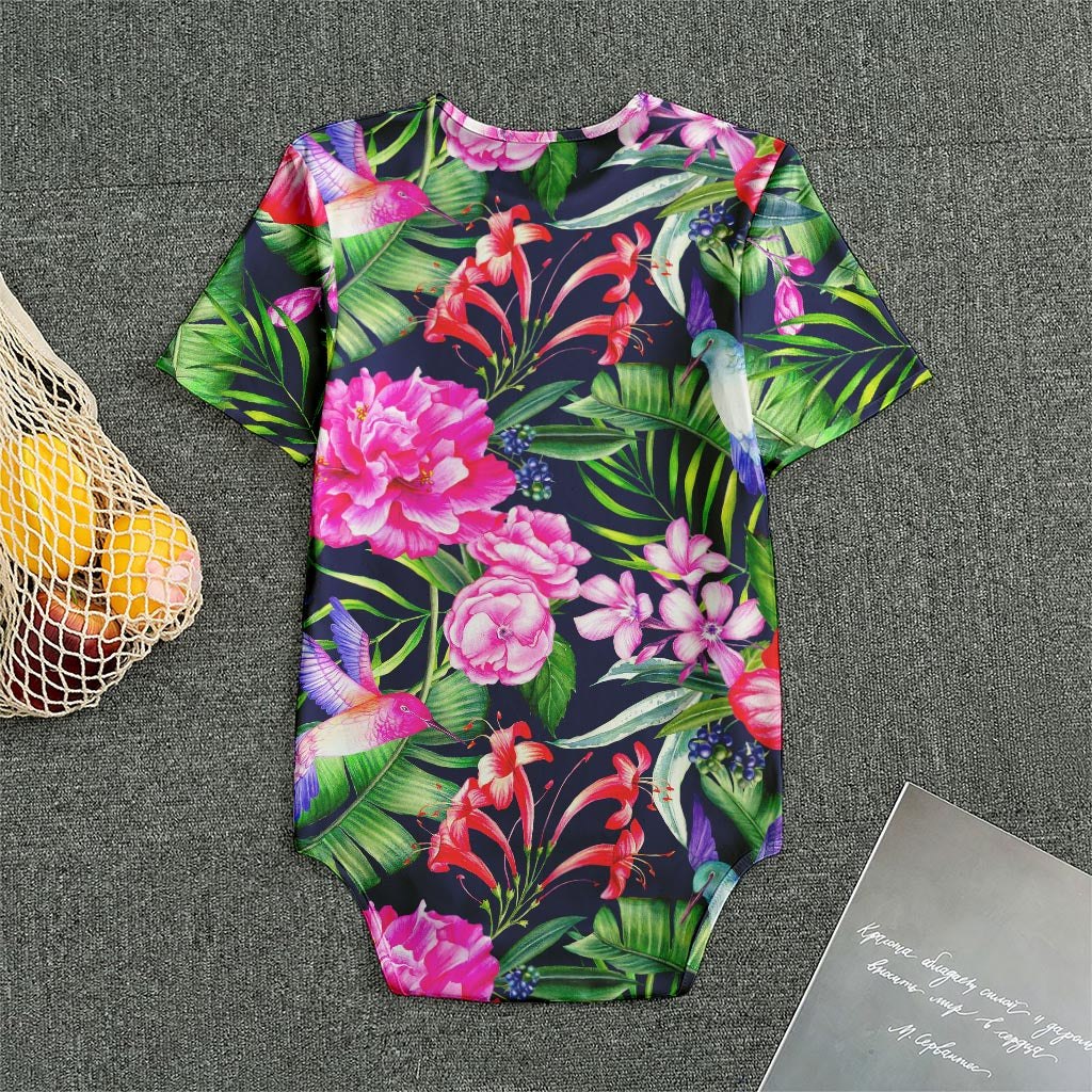 Hawaiian Tropical Birds Pattern Print Men's Bodysuit