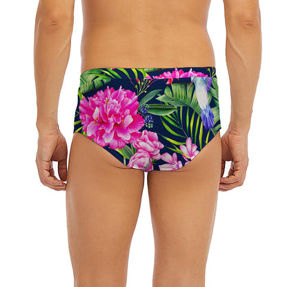 Hawaiian Tropical Birds Pattern Print Men's Briefs