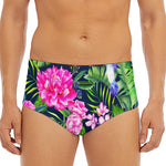 Hawaiian Tropical Birds Pattern Print Men's Triangle Swim Briefs