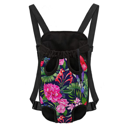 Hawaiian Tropical Birds Pattern Print Pet Carrier Backpack