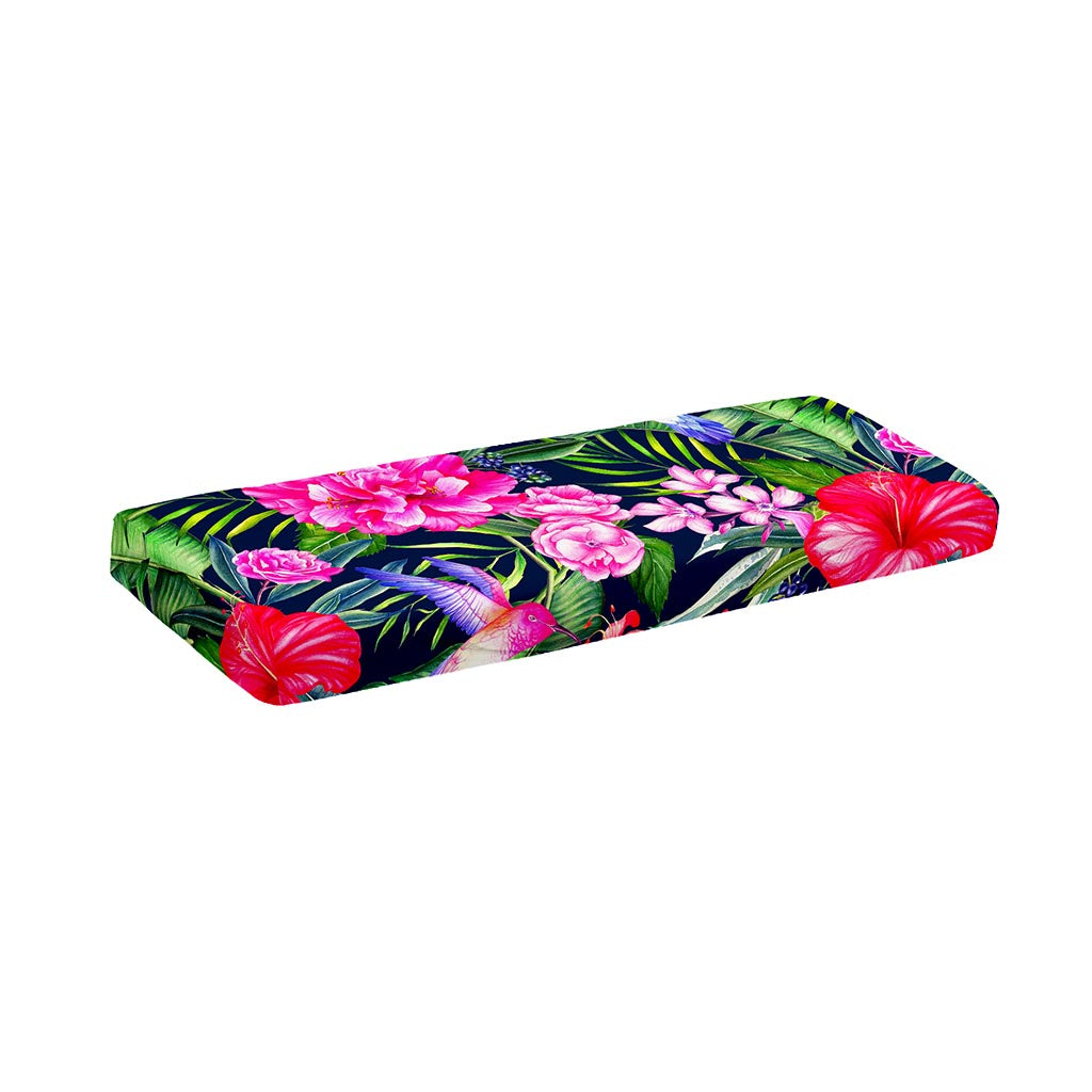 Hawaiian Tropical Birds Pattern Print Piano Keyboard Cover