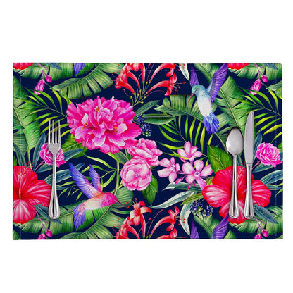 Hawaiian Tropical Birds Pattern Print Placemat