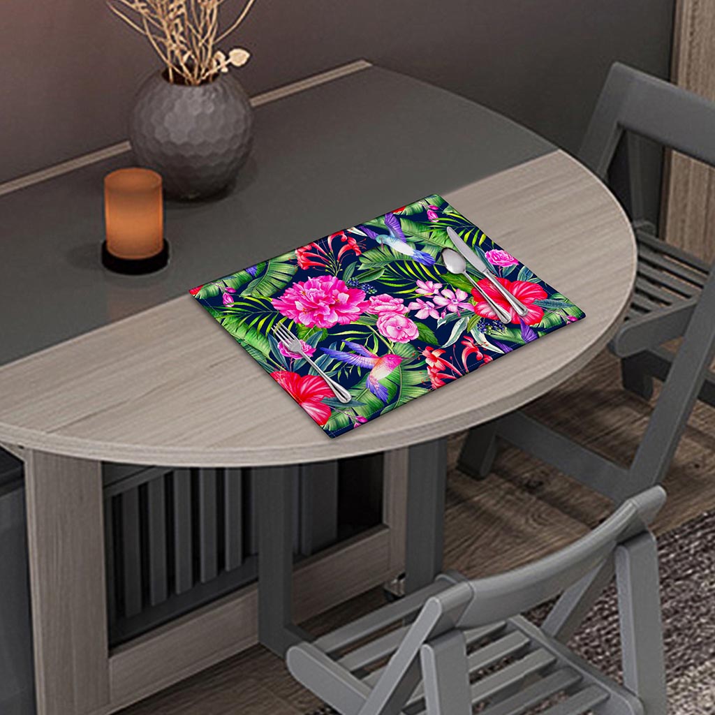 Hawaiian Tropical Birds Pattern Print Placemat
