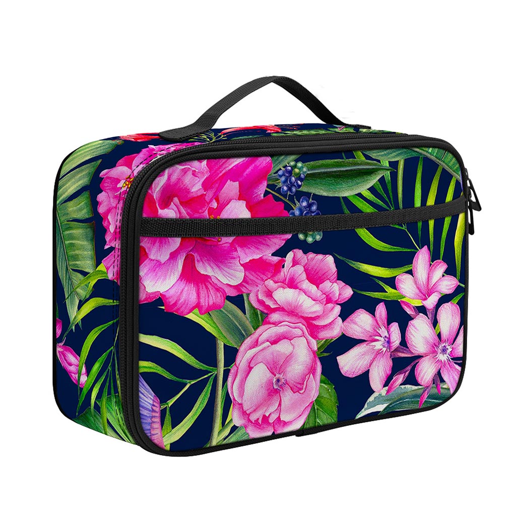Hawaiian Tropical Birds Pattern Print Portable Lunch Bag