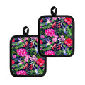 Hawaiian Tropical Birds Pattern Print Pot Holders