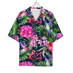 Hawaiian Tropical Birds Pattern Print Rayon Hawaiian Shirt