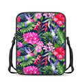 Hawaiian Tropical Birds Pattern Print Rectangular Crossbody Bag