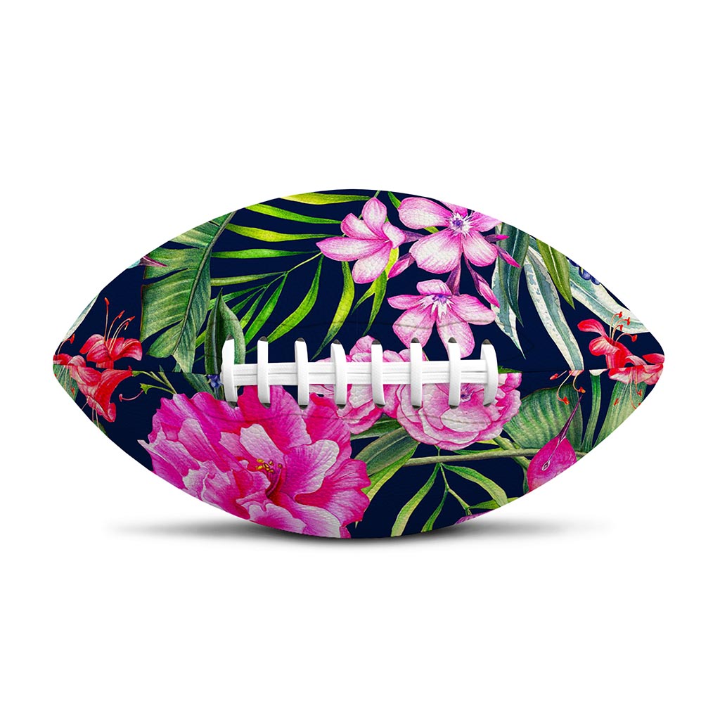 Hawaiian Tropical Birds Pattern Print Rugby Ball