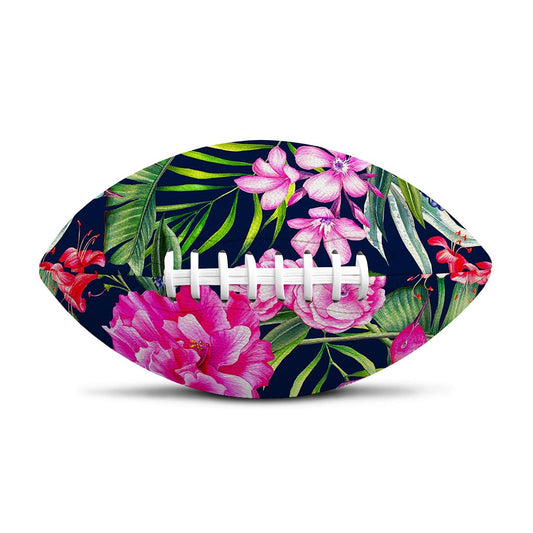 Hawaiian Tropical Birds Pattern Print Rugby Ball