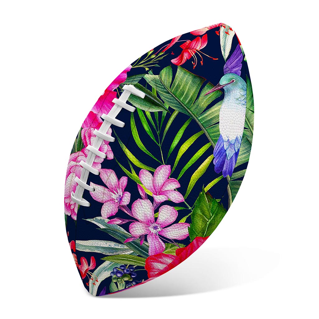 Hawaiian Tropical Birds Pattern Print Rugby Ball