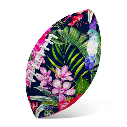 Hawaiian Tropical Birds Pattern Print Rugby Ball