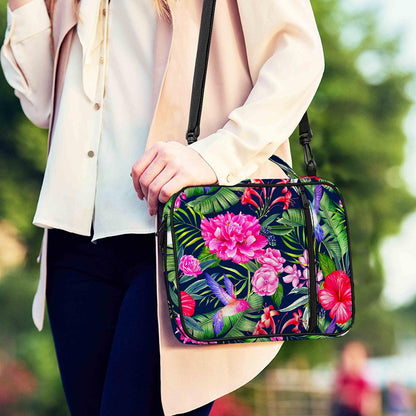 Hawaiian Tropical Birds Pattern Print Shoulder Strap Bible Bag