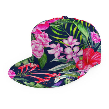 Hawaiian Tropical Birds Pattern Print Snapback Cap