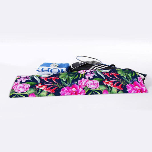 Hawaiian Tropical Birds Pattern Print Sports Towel