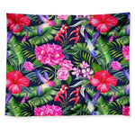Hawaiian Tropical Birds Pattern Print Tapestry